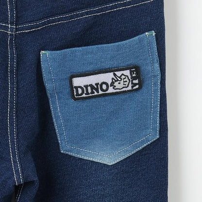 【人氣商品】【直營店無售】恐龍刺繡貼布六分褲帶羅紋褲腳