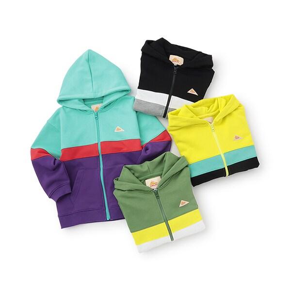 【KELTY】內刷毛拼接拉鍊連帽衛衣
