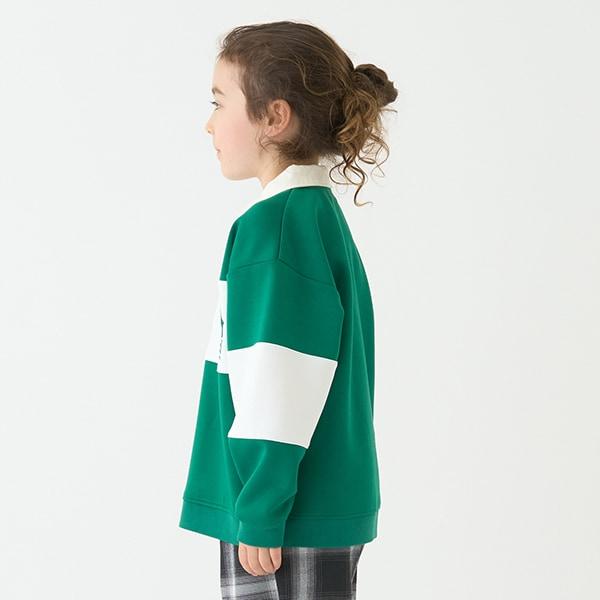 【防潑水】針織刺繡橄欖球衫