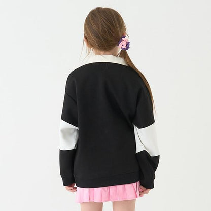 【防潑水】針織刺繡橄欖球衫