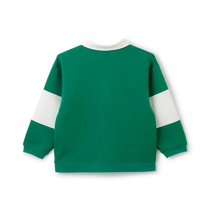 【防潑水】針織刺繡橄欖球衫