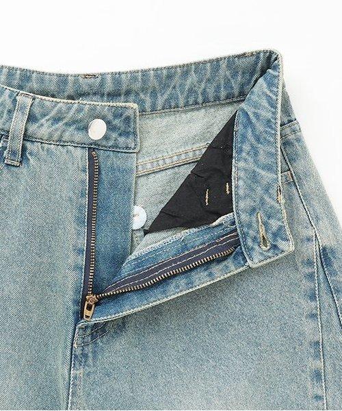 牛仔五分褲【韓國時尚】