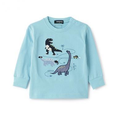 恐龍貼布繡長袖T恤
