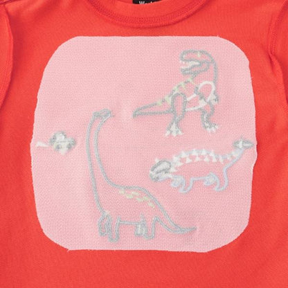 恐龍貼布繡長袖T恤