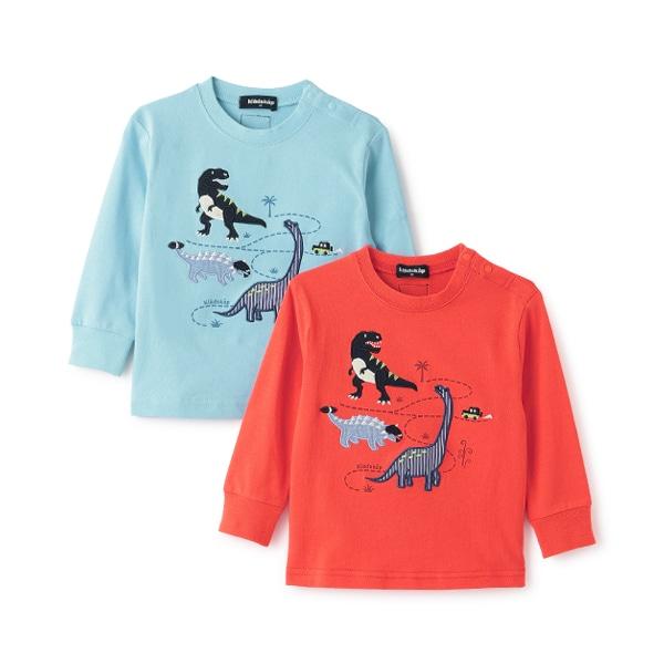 恐龍貼布繡長袖T恤