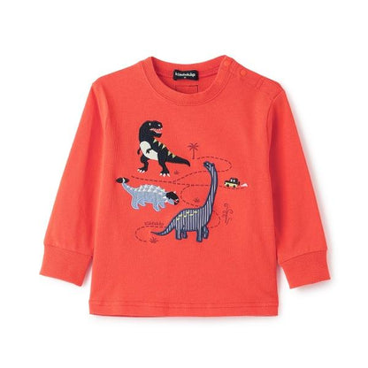 恐龍貼布繡長袖T恤