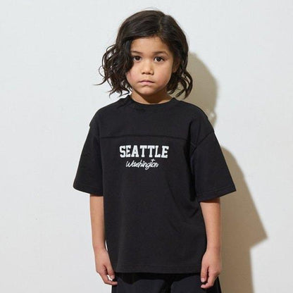 【正反兩穿OK!】【舒適天竺】字母印花T恤