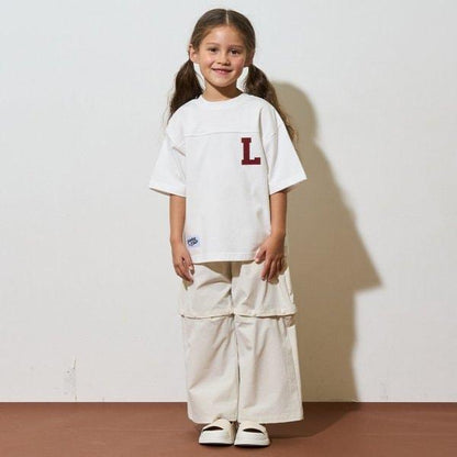 【正反兩穿OK!】【舒適天竺】字母印花T恤