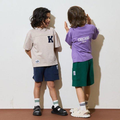 【正反兩穿OK!】【舒適天竺】字母印花T恤