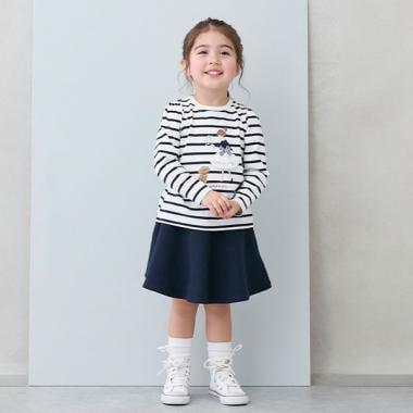 【Link/防汙加工】喇叭裙褲（兒童尺碼）