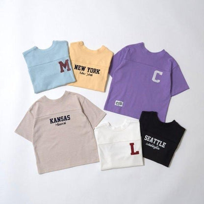 【正反兩穿OK!】【舒適天竺】字母印花T恤