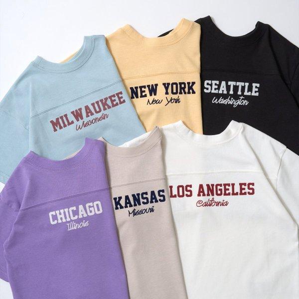 【正反兩穿OK!】【舒適天竺】字母印花T恤