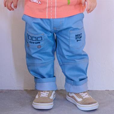 交通工具口袋畫家褲