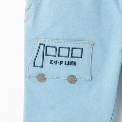 交通工具口袋畫家褲