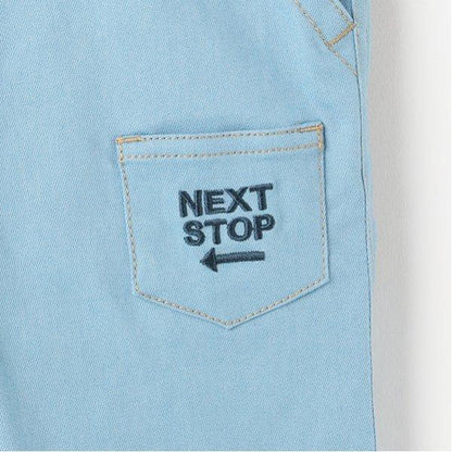 交通工具口袋畫家褲