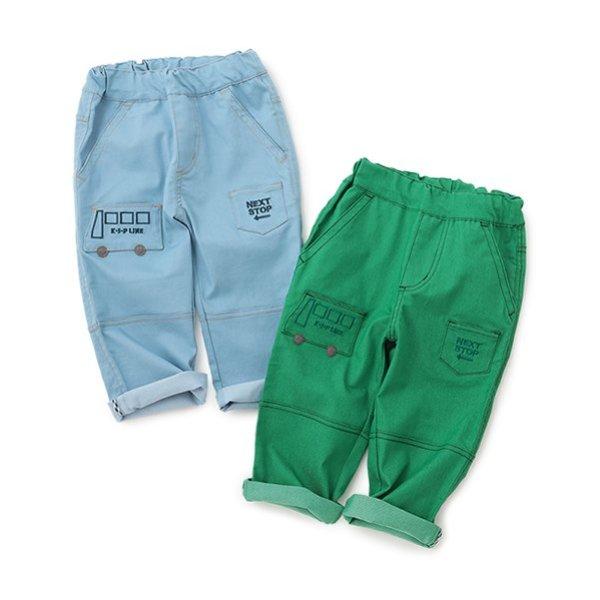 交通工具口袋畫家褲