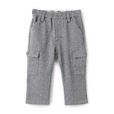 卡通針織斜紋工裝褲