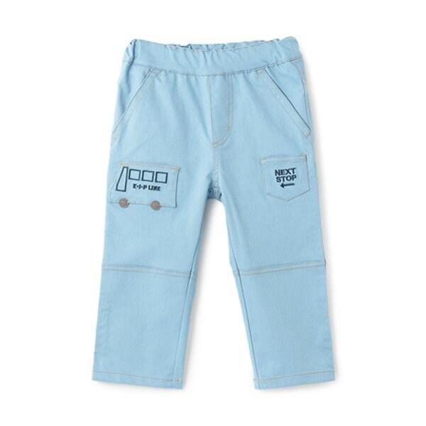 交通工具口袋畫家褲