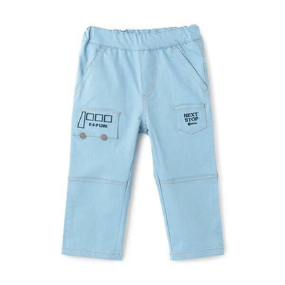 交通工具口袋畫家褲