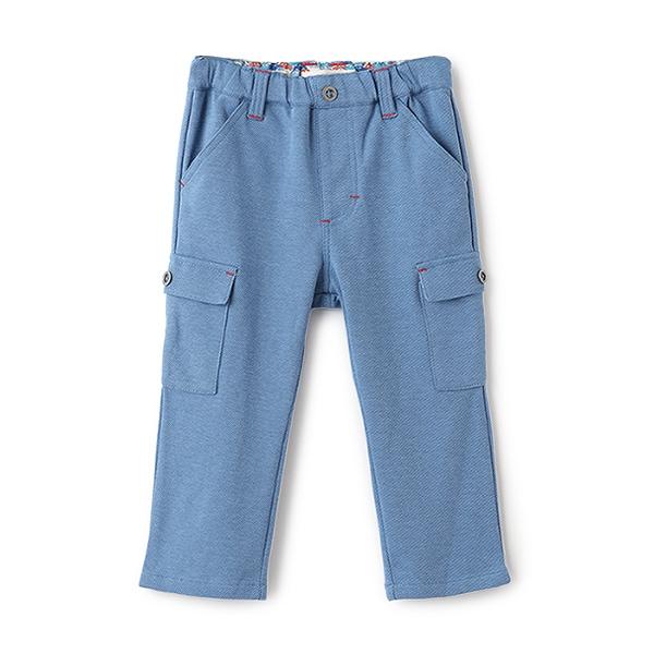 卡通針織斜紋工裝褲