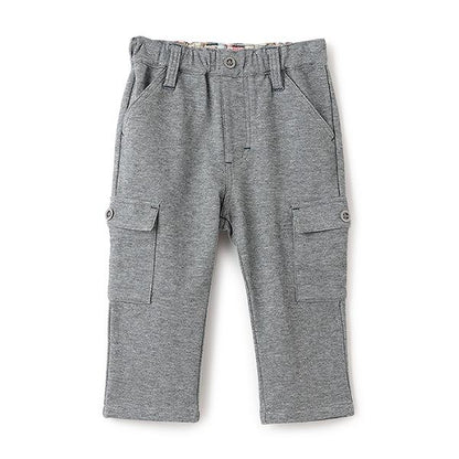 卡通針織斜紋工裝褲