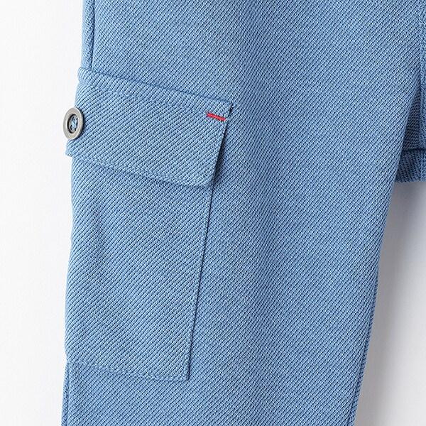 卡通針織斜紋工裝褲