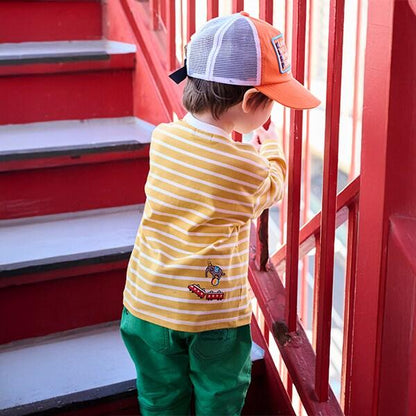 交通工具口袋畫家褲