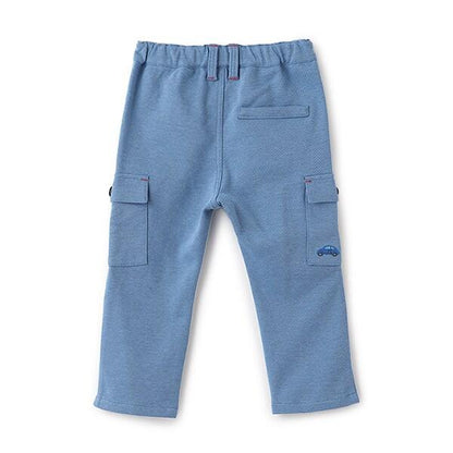 卡通針織斜紋工裝褲