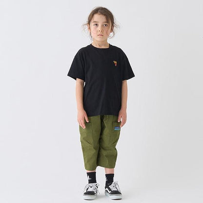 側邊口袋九分休閒褲