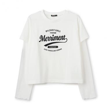 【Nico☆Petit登載】透視袖層疊風格T恤