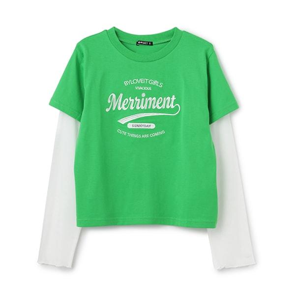 【Nico☆Petit登載】透視袖層疊風格T恤