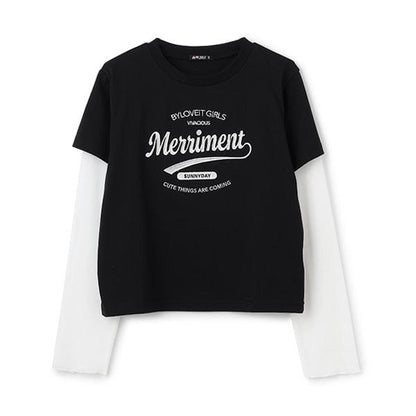 【Nico☆Petit登載】透視袖層疊風格T恤