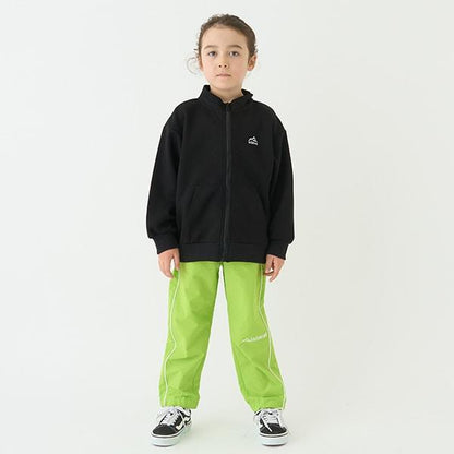 【防潑水】拼接側邊條紋褲