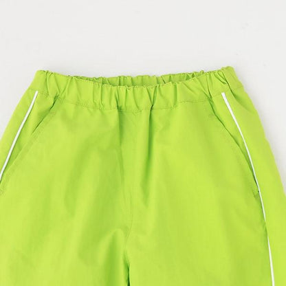 【防潑水】拼接側邊條紋褲