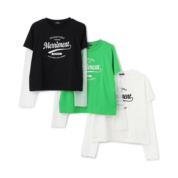 【Nico☆Petit登載】透視袖層疊風格T恤