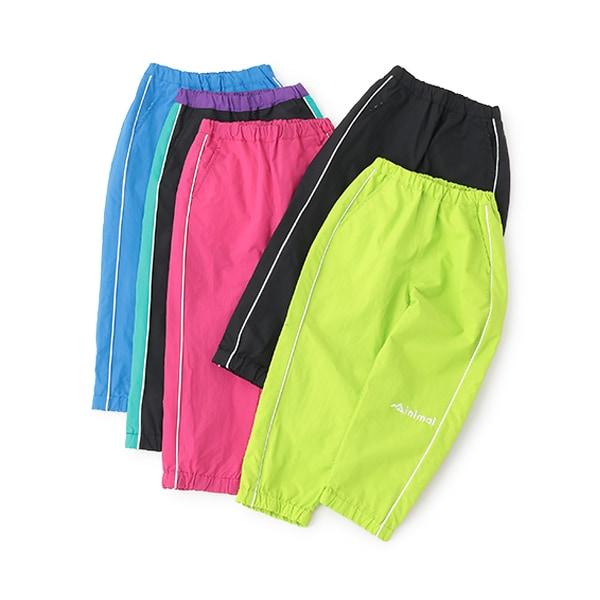 【防潑水】拼接側邊條紋褲