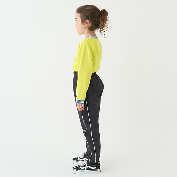 【防潑水】拼接側邊條紋褲