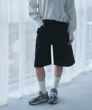 牛仔寬鬆五分褲