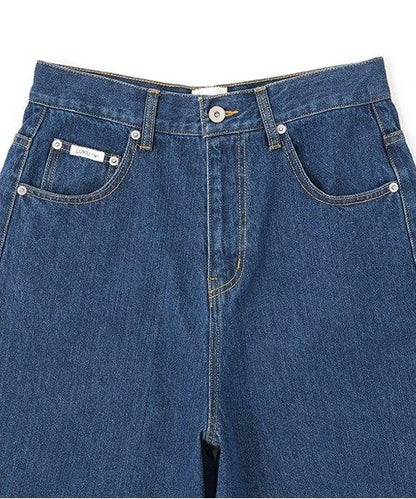 牛仔寬鬆五分褲
