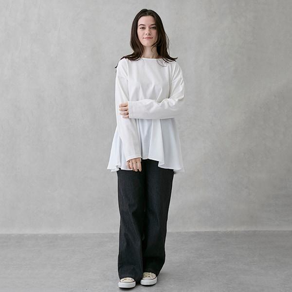 荷葉邊長袖T恤