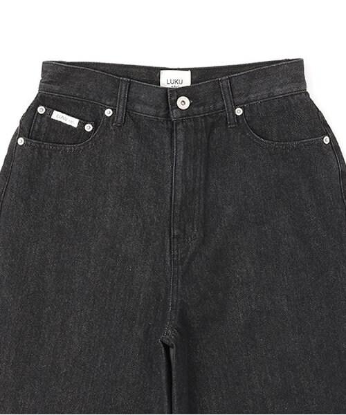 牛仔寬鬆錐形褲