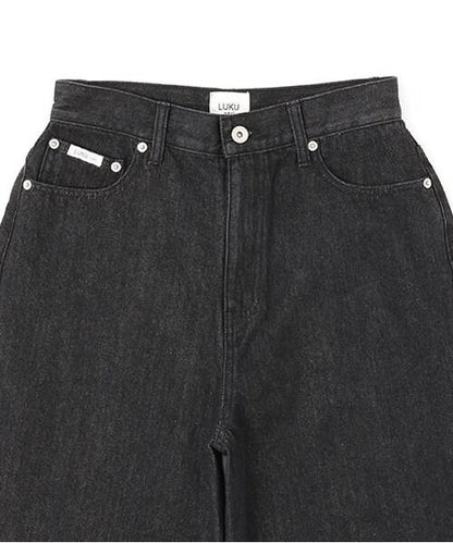 牛仔寬鬆錐形褲