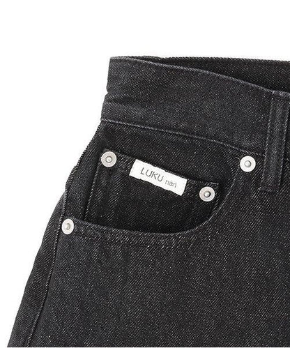 牛仔寬鬆錐形褲