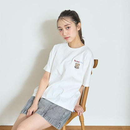 【GOODPRICE】【純棉100%】角色刺繡點綴990短袖T恤