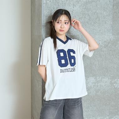 【LTXC】【吸水速幹/清爽】數字寬鬆T恤