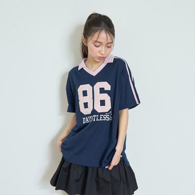 【LTXC】【吸水速幹/清爽】數字寬鬆T恤