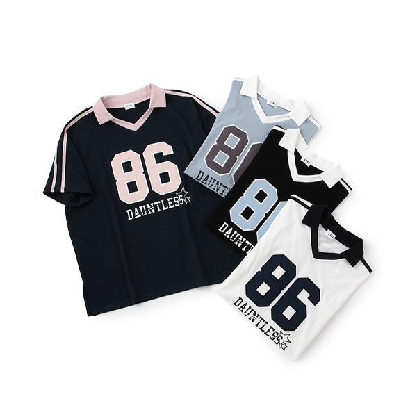 【LTXC】【吸水速幹/清爽】數字寬鬆T恤