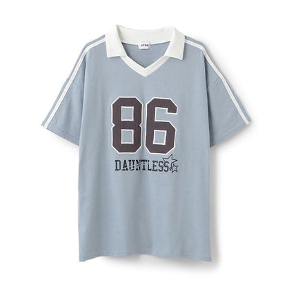 【LTXC】【吸水速幹/清爽】數字寬鬆T恤