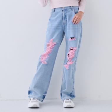 【Nico☆Petit刊載】下線色牛仔褲