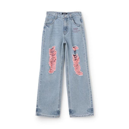 【Nico☆Petit刊載】下線色牛仔褲